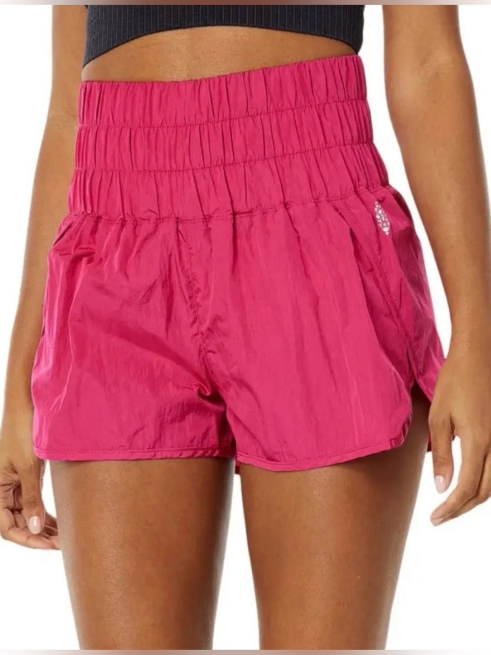 FP Movement The Way Home Shorts in bright pink color, size small
